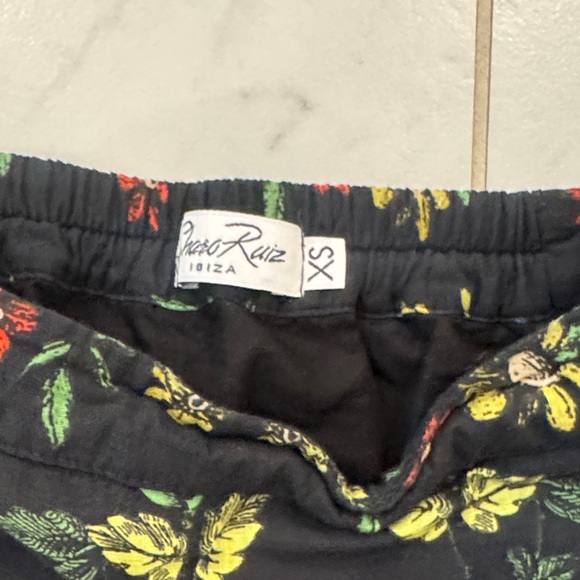 Charo Ruiz Black Floral Bustier (small)  and Matching Skirt (xs). - Picture 6 of 8